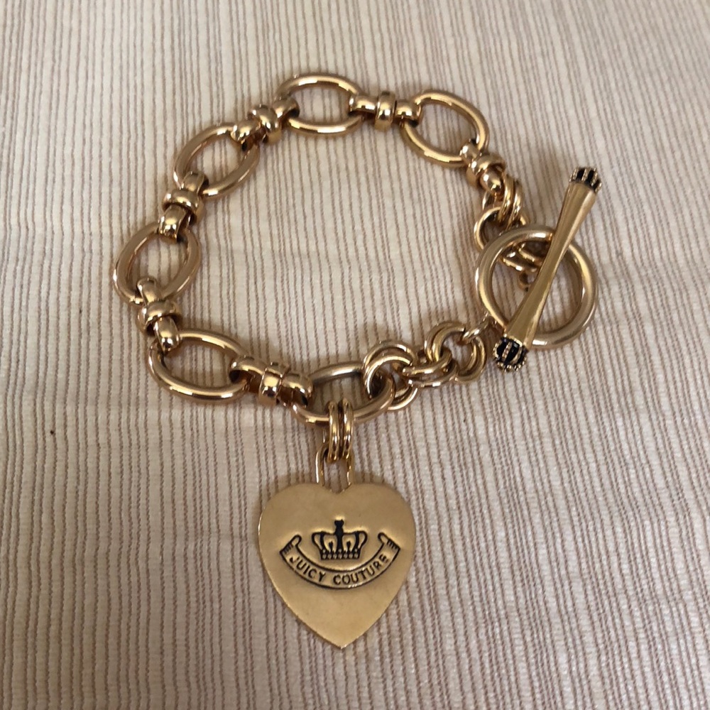 Juicy Couture gold charm bracelet